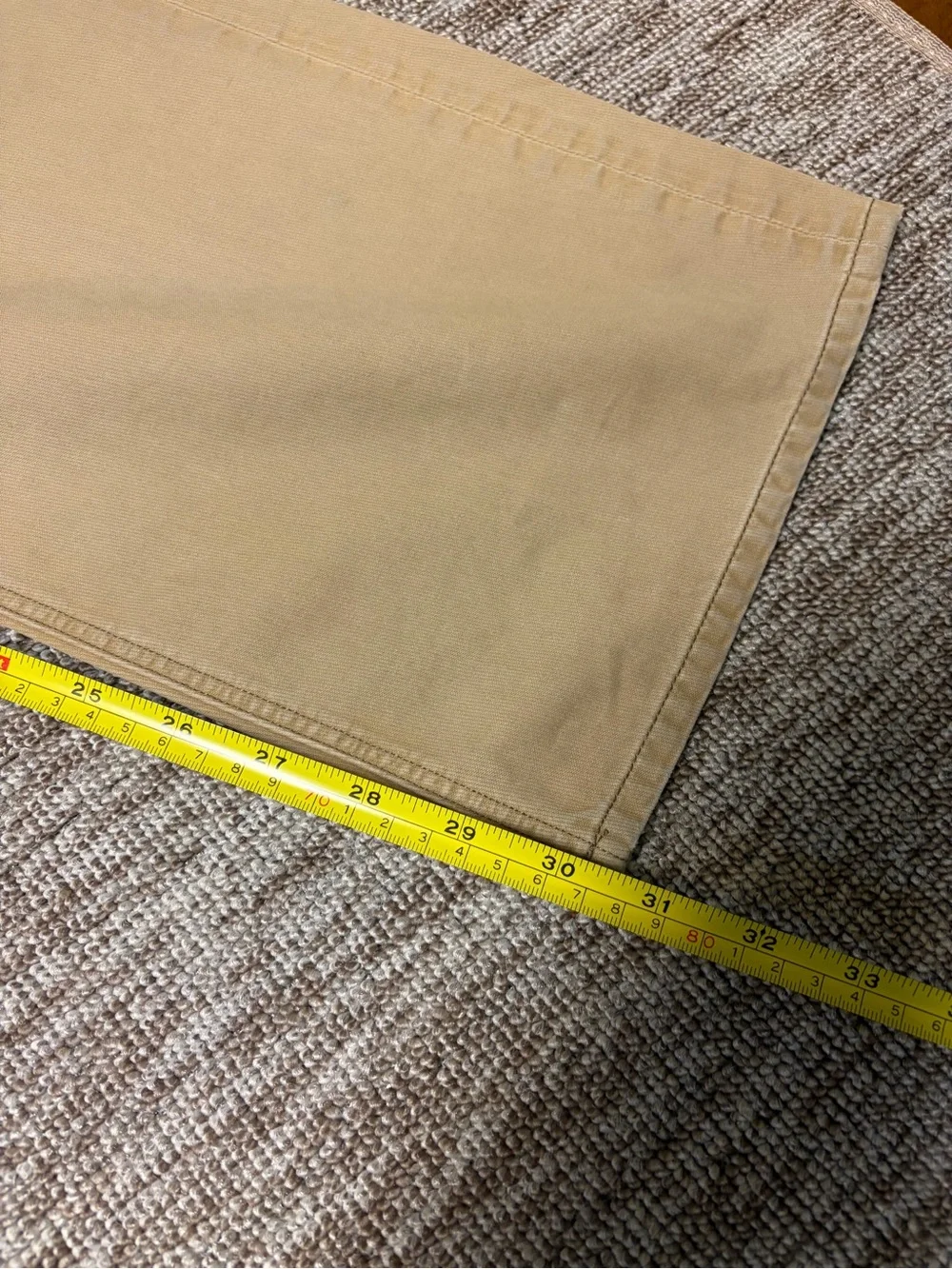 Banana Republic Mens Straight Fit Khaki Tan Jeans Uniform School Meeting 33x32